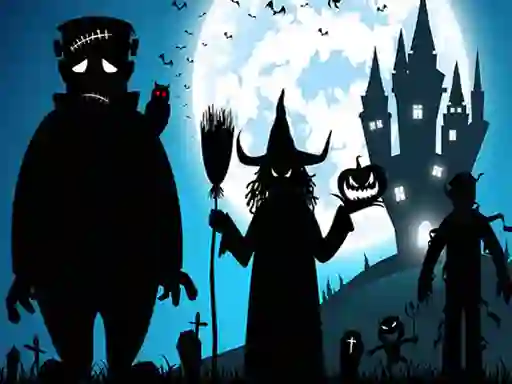 Trò chơi Crazy Halloween Memory trực tuyến