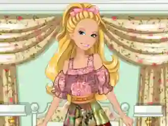 Trò chơi Barbie's Patchwork Peasant Dress trực tuyến