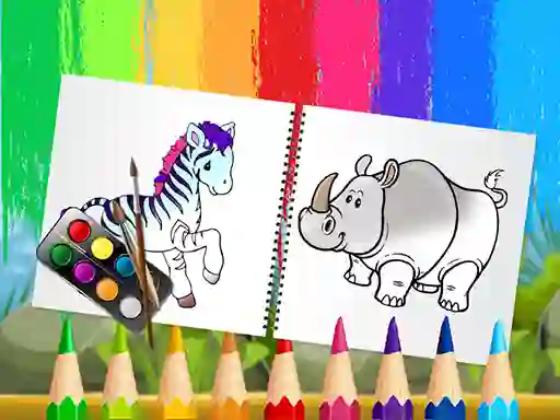 Trò chơi Funny Animals Coloring Book trực tuyến