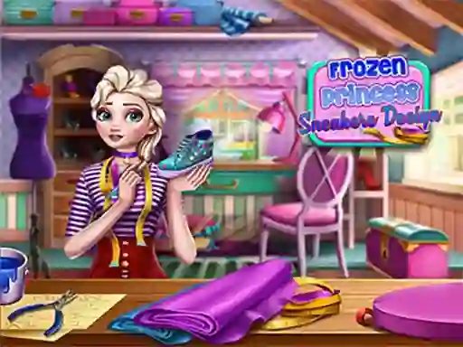 Trò chơi Frozen Princess Sneakers Design trực tuyến