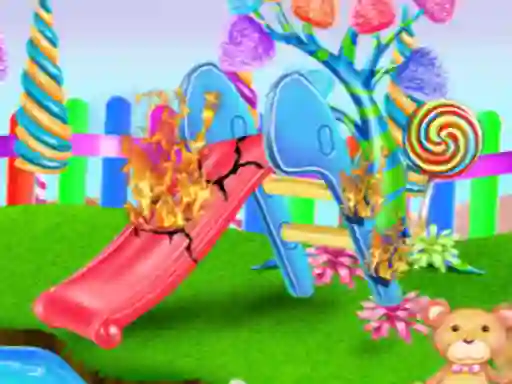 Trò chơi Candy Garden Cleaning trực tuyến