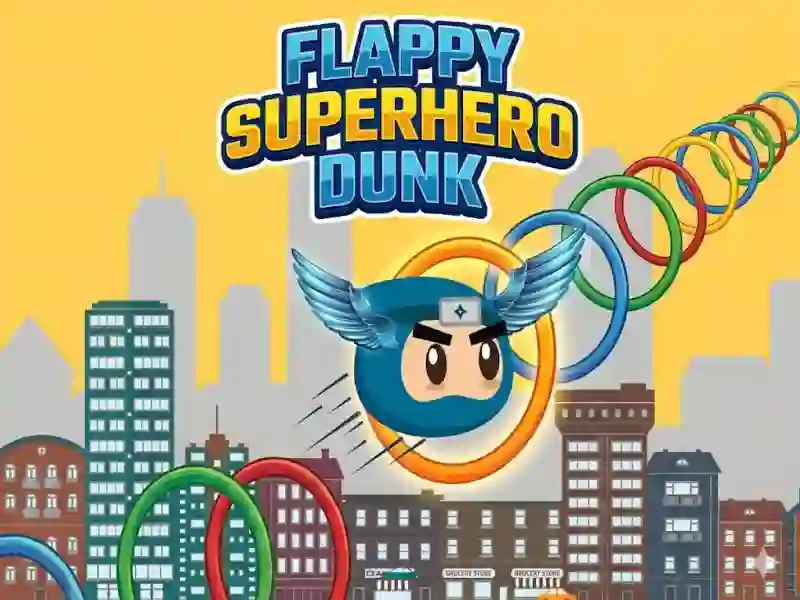 Trò chơi Flappy Superhero Dunk trực tuyến