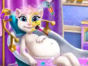 Trò chơi Pregnant Kitty Spa trực tuyến