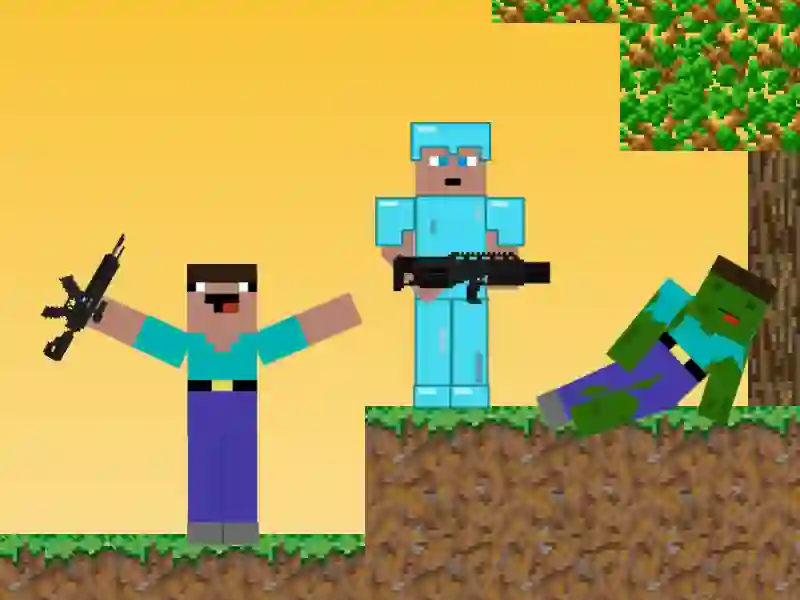 Trò chơi Noob vs Pro: Zombie Apocalypse trực tuyến