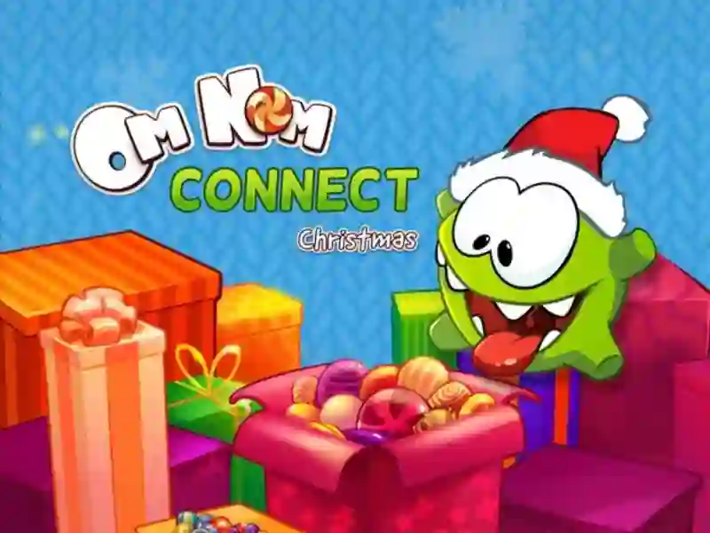 Trò chơi Om Nom Connect Christmas trực tuyến