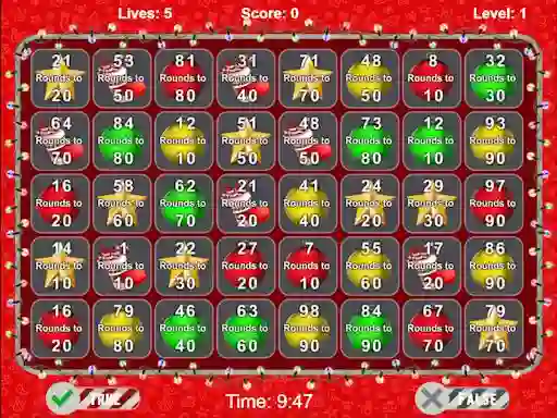 Trò chơi Christmas Number Crunch Rounding trực tuyến