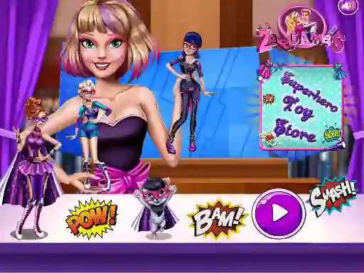 Trò chơi Superhero Toy Shop trực tuyến
