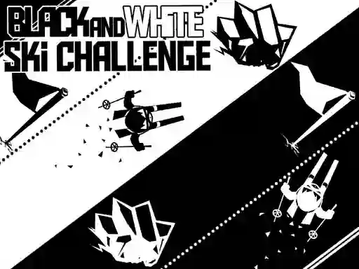 Trò chơi Black and White Ski Challenge trực tuyến