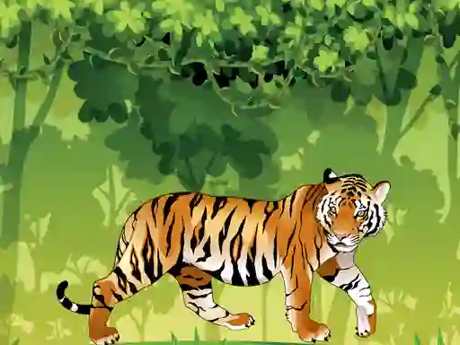 Trò chơi Angry Tiger Coloring trực tuyến