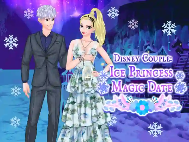 Trò chơi Ice Couple Princess Magic Date trực tuyến