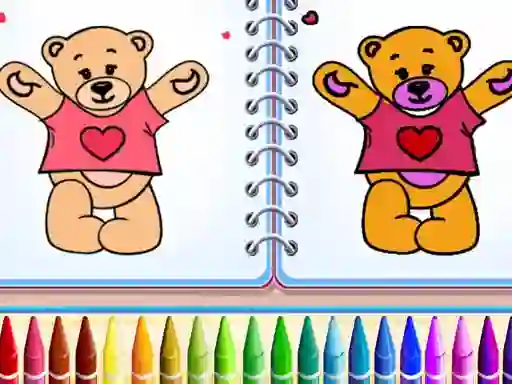 Trò chơi Cute Teddy Bear Colors trực tuyến