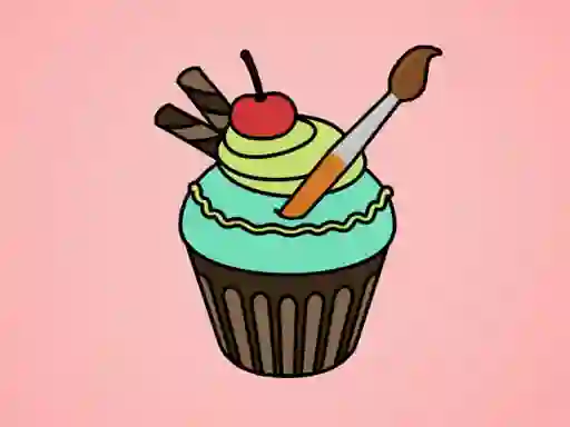 Trò chơi Yummy Cupcake Coloring trực tuyến