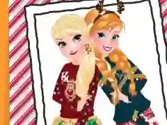 Trò chơi Sisters Ugly Xmas Sweater trực tuyến