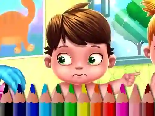 Trò chơi Back To School: Baby Coloring Book trực tuyến