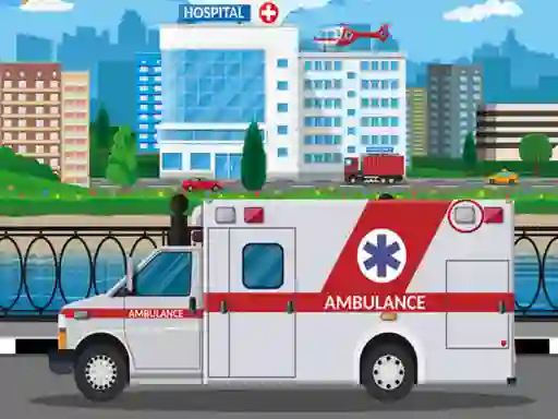 Trò chơi Ambulance Trucks Differences trực tuyến