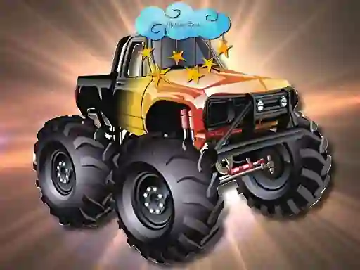 Trò chơi Cartoon Trucks Hidden Stars trực tuyến
