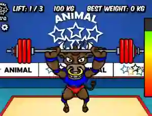 Trò chơi Animal Olympics Weight Lifting trực tuyến