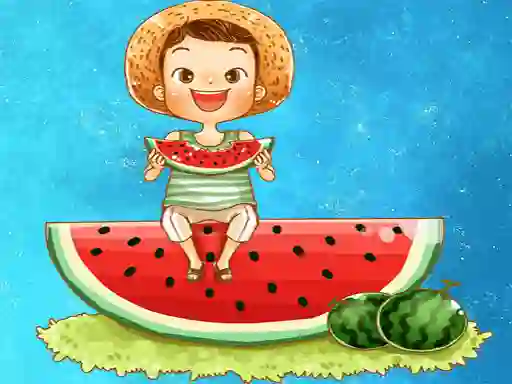 Trò chơi Watermelon and Drinks Puzzle trực tuyến