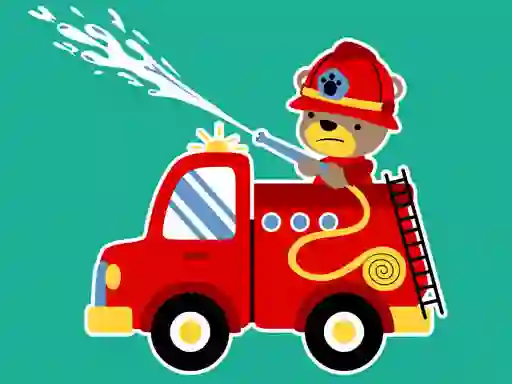 Trò chơi Animal Firetrucks Match 3 trực tuyến