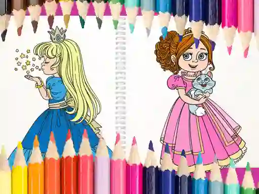 Trò chơi Beautiful Princess Coloring Book trực tuyến