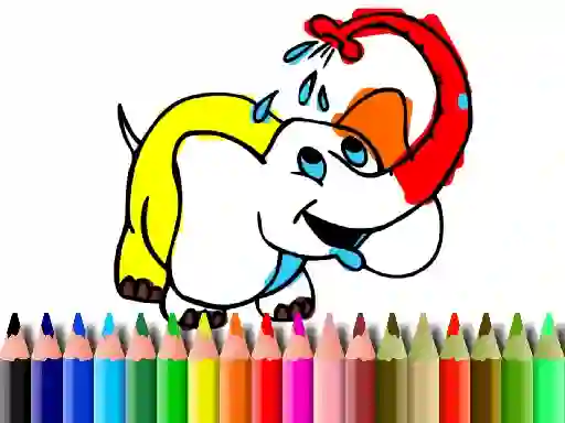 Trò chơi Back To School: Elephant coloring trực tuyến