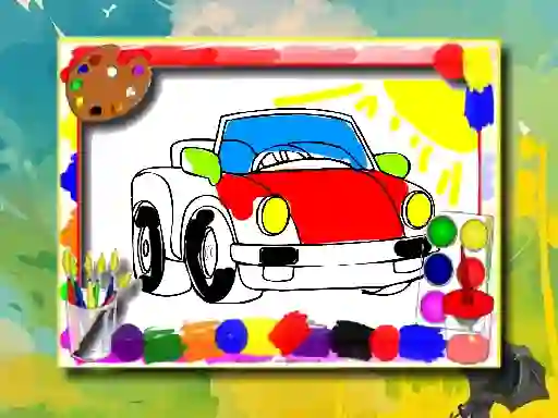 Trò chơi Cartoon Cars Coloring Book trực tuyến