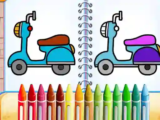 Trò chơi Cute Bike Coloring Book trực tuyến