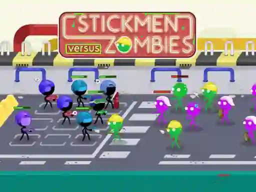 Trò chơi Stickmen Versus Zombies trực tuyến