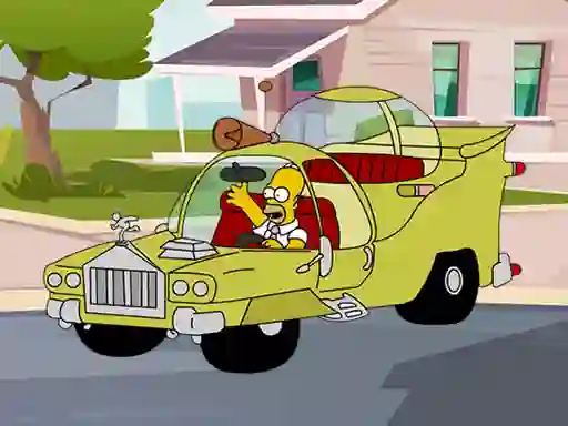 Trò chơi The Simpsons Car Jigsaw trực tuyến