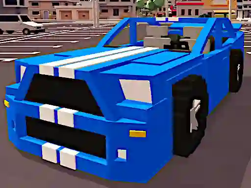Trò chơi Cubic Cars Highway trực tuyến