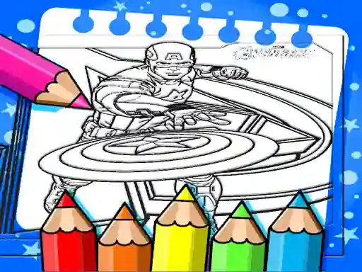 Trò chơi Captain America Coloring Book trực tuyến