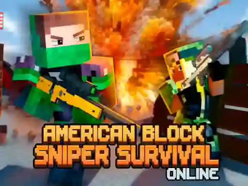 Trò chơi American Block Sniper Survival Online trực tuyến