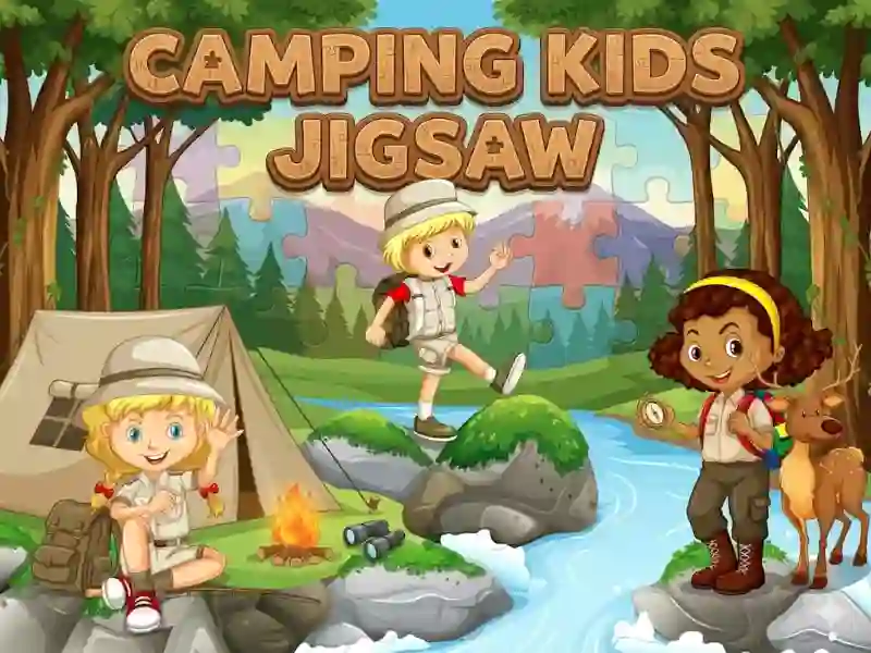 Trò chơi Camping kids jigsaw trực tuyến