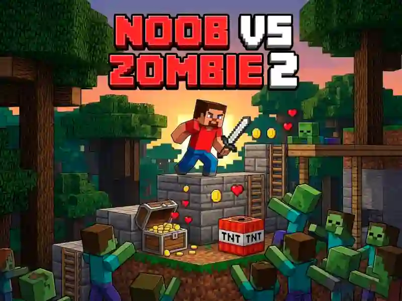 Trò chơi Noob vs Zombie 2 trực tuyến