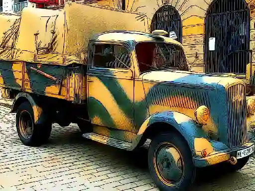 Trò chơi Army Trucks Jigsaw trực tuyến