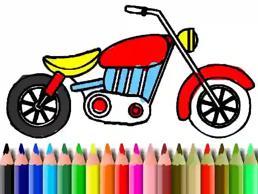 Trò chơi Back To School: Motorbike Coloring trực tuyến
