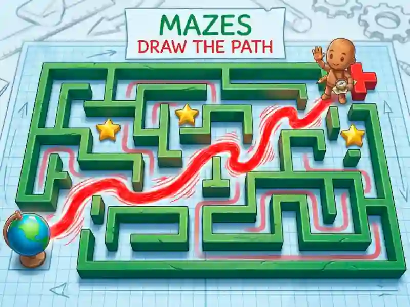 Trò chơi Mazes Draw The Path trực tuyến