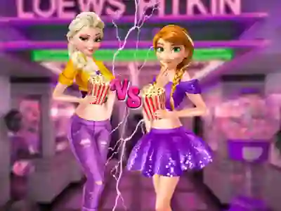 Trò chơi Ellie and Annie Movie Night trực tuyến
