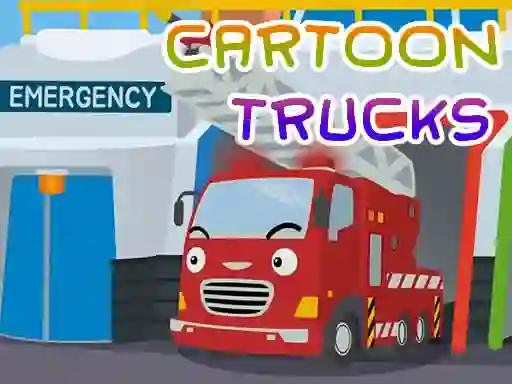 Trò chơi Cartoon Trucks Jigsaw trực tuyến
