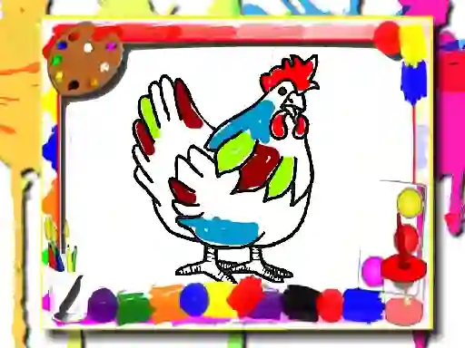 Trò chơi Chicken Coloring Book trực tuyến