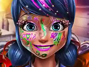 Trò chơi Dotted girl new year makeup trực tuyến