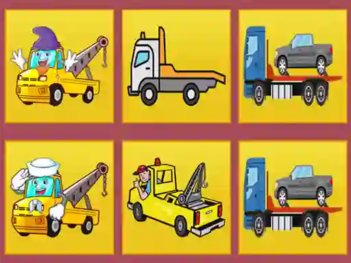 Trò chơi Tow Trucks Memory trực tuyến