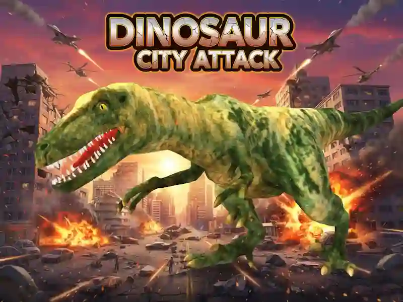 Trò chơi Dinosaur City Attack trực tuyến