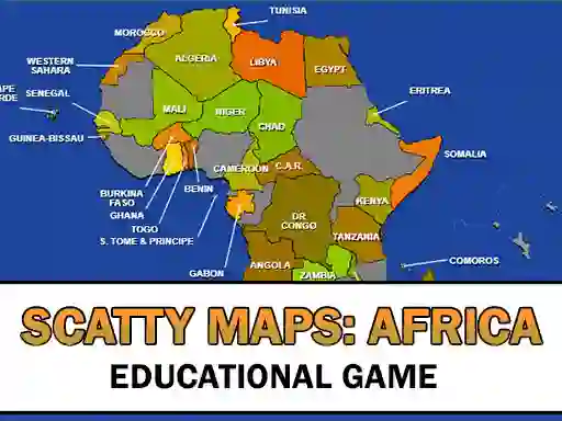Trò chơi Scatty Maps Africa trực tuyến