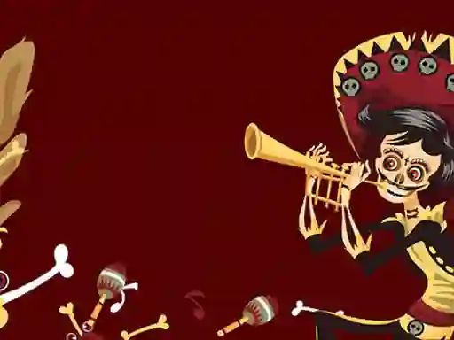 Trò chơi Mexican Skeleton Party Difference trực tuyến