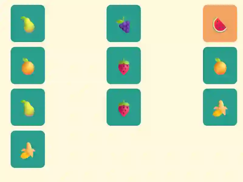 Trò chơi Simple Fruit Memory trực tuyến