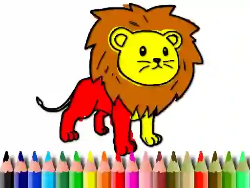 Trò chơi Back To School: Lion Coloring Book trực tuyến