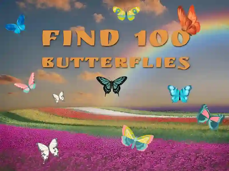 Trò chơi Find 100 butterflies trực tuyến