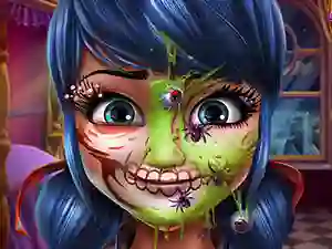 Trò chơi Dotted Girl Halloween Makeup trực tuyến