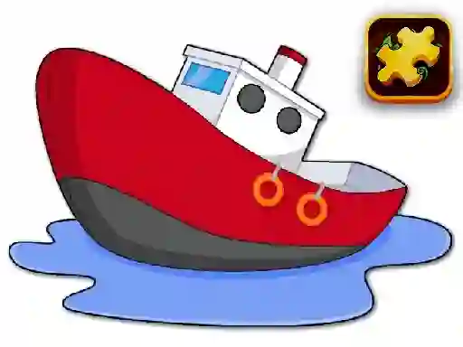Trò chơi Cartoon Ship Puzzle trực tuyến